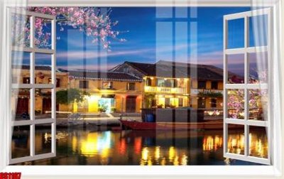 File ảnh File tranh gốc cửa sổ 3D CS1167 (gốc) trang trí khách sạn