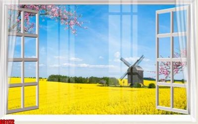 Tải file gốc File tranh gốc cửa sổ 3D CS1172 (in khổ lớn) không vỡ