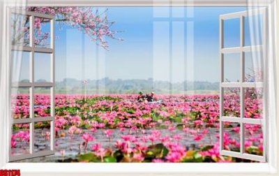 File tranh File tranh gốc cửa sổ 3D CS1174 (file gốc) chuẩn màu in