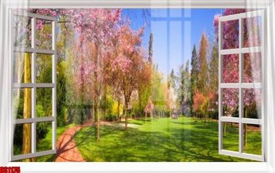 File tranh ảnh gốc File tranh gốc cửa sổ 3D CS1175 dùng cho in khổ lớn