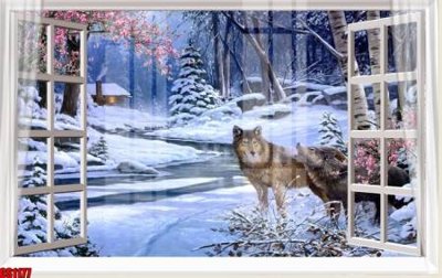 File in trần File tranh gốc cửa sổ 3D CS1177 (bản gốc) 5D