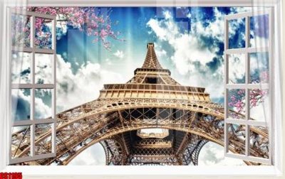 File gốc File tranh gốc cửa sổ 3D CS1195 (in tráng gương) nghệ thuật