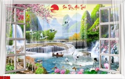 File tranh gốc File tranh gốc cửa sổ 3D CS1208 (bản quyền) file PSD