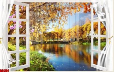 Hình ảnh gốc File tranh gốc cửa sổ 3D CS1291 (để in khổ lớn)