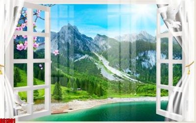 File ảnh File tranh gốc cửa sổ 3D CS1301 (gốc) trang trí khách sạn