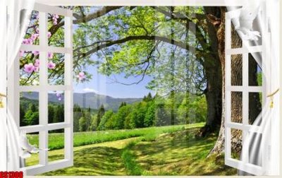 File gốc File tranh gốc cửa sổ 3D CS1306 (PNG) không nền chất lượng