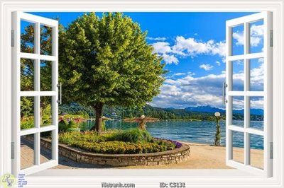 File gốc File gốc cửa sổ 3D CS131 (in tráng gương) nghệ thuật