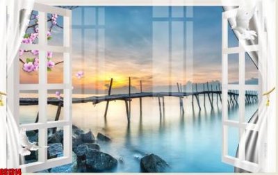 File ảnh File tranh gốc cửa sổ 3D CS1314 (gốc) in standee