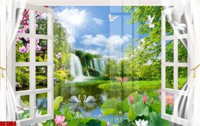 File tranh File tranh gốc cửa sổ 3D CS1354 (gốc) chủ đề trẻ em