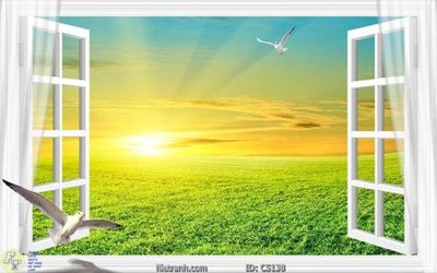 Tải file File gốc cửa sổ 3D CS138 (gốc) làm tranh trang trí