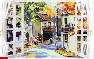 File ảnh File tranh gốc cửa sổ 3D CS1390 (gốc) in quảng cáo ngoài trời