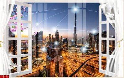 File gốc in ấn File tranh gốc cửa sổ 3D CS1411 (sẵn sàng tải về)