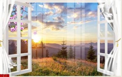 File tranh gốc File tranh gốc cửa sổ 3D CS1415 (bản quyền) độc đáo