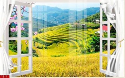 Ảnh mô tả file gốc in mica File tranh gốc cửa sổ 3D CS1418