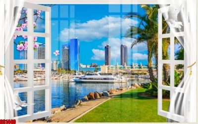 File tranh File tranh gốc cửa sổ 3D CS1440 (gốc) in film