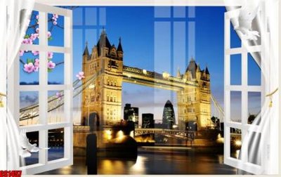 File tranh gốc PSD File tranh gốc cửa sổ 3D CS1457 còn nguyên layer