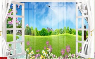 File in mica File tranh gốc cửa sổ 3D CS1475 (bản gốc) sắc sảo