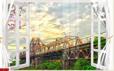 File tranh File tranh gốc cửa sổ 3D CS1487 (gốc) in trên kính