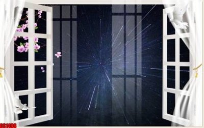 File in lụa File tranh gốc cửa sổ 3D CS1498 (tân cổ điển) File tranh gốc cửa sổ 3D CS1498