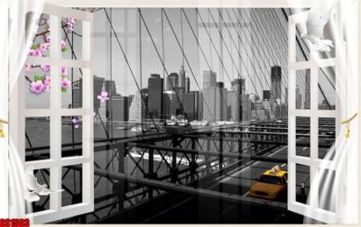 File PSD File tranh gốc cửa sổ 3D CS1503 (bản gốc) dễ dàng edit