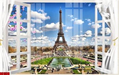 File gốc File tranh gốc cửa sổ 3D CS1528 (phong cách) tối giản