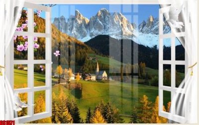 File PSD File tranh gốc cửa sổ 3D CS1571 (gốc) cho in quảng cáo