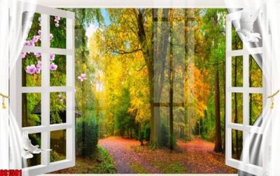 File PSD File tranh gốc cửa sổ 3D CS1581 (nguyên gốc) chất lượng cao