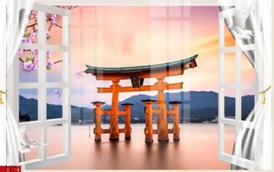 File in ấn chuyên nghiệp File tranh gốc cửa sổ 3D CS1621 (file gốc)