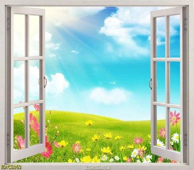 File gốc File gốc cửa sổ 3D CS163 (in lụa) họa tiết 3D