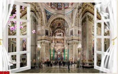 File ảnh File tranh gốc cửa sổ 3D CS1643 (gốc) trang trí khách sạn