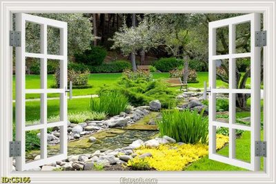 Download file gốc File gốc cửa sổ 3D CS166 (in lụa) nghệ thuật