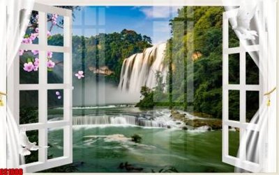 File gốc File tranh gốc cửa sổ 3D CS1686 (in tráng gương) nghệ thuật