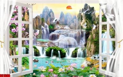 File tranh File tranh gốc cửa sổ 3D CS1690 (gốc) in film