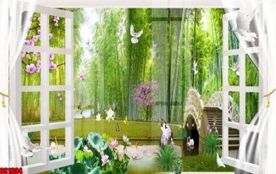 Tệp tin gốc File tranh gốc cửa sổ 3D CS1694 (dùng cho in ấn) chuyên nghiệp