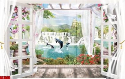 File ảnh gốc File tranh gốc cửa sổ 3D CS1695 không vỡ nét