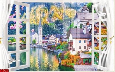 File gốc in ấn File tranh gốc cửa sổ 3D CS1722 chuẩn màu CMYK