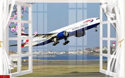 File gốc in tráng gương File tranh gốc cửa sổ 3D CS1736 chi tiết