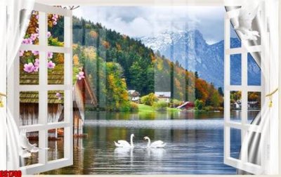 Download file File tranh gốc cửa sổ 3D CS1740 (gốc) in mica đèn LED