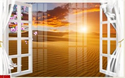 Download file gốc File tranh gốc cửa sổ 3D CS1805 (in lụa) tranh 3D