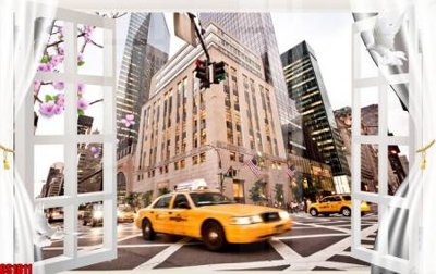 File gốc File tranh gốc cửa sổ 3D CS1811 (in mica) làm bảng hiệu