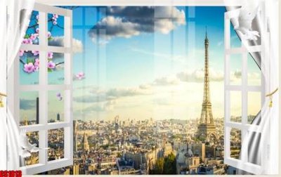 File gốc File tranh gốc cửa sổ 3D CS1813 (trang trí) phòng trẻ em