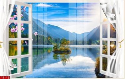 File gốc File tranh gốc cửa sổ 3D CS1831 (chủ đề hiện đại) trang trí