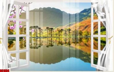 File gốc File tranh gốc cửa sổ 3D CS1834 (vector) cho in ấn