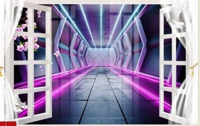 File in ấn File tranh gốc cửa sổ 3D CS1895 chuyên nghiệp