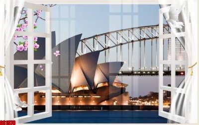 File tranh File tranh gốc cửa sổ 3D CS1978 (bản gốc) in canvas