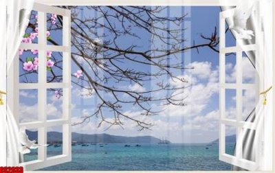 File gốc File tranh gốc cửa sổ 3D CS2033 (cho in UV) siêu nét