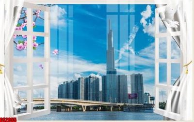 Tải file File tranh gốc cửa sổ 3D CS2055 (gốc) in nhanh