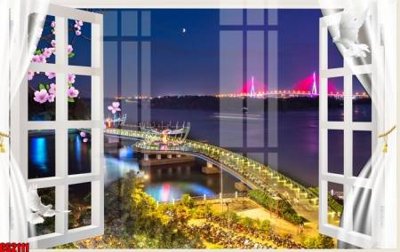 File gốc File tranh gốc cửa sổ 3D CS2111 (phong cách) tối giản