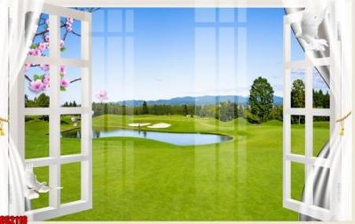 File gốc File tranh gốc cửa sổ 3D CS2116 (in lụa) trang trí tường