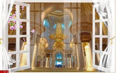 File ảnh File tranh gốc cửa sổ 3D CS2171 (gốc) cho trang trí nhà hàng